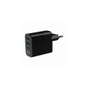 Gembird TA-UC-PDQC30LCD-BK-02 mobile device charger Universal Black AC Fast charging Indoor