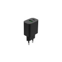 Gembird TA-UC-PDQC20-01-BK mobile device charger Universal Black AC Fast charging Indoor
