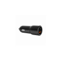 Gembird TA-UC-AC2PDQC38-CAR-01 mobile device charger Universal Black Cigar lighter Fast charging Aut