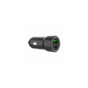 Gembird TA-UC-A2PDQC20-CAR-01 mobile device charger Universal Black Cigar lighter Fast charging Auto