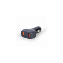 Gembird TA-U2QC3-CAR-01 mobile device charger Universal Black Cigar lighter Auto