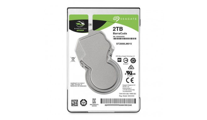 Seagate Barracuda 2.5&quot; internal hard drive 2 TB 5400 RPM 128 MB 2.5&quot; Serial ATA II