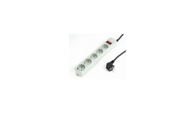 Gembird SPG3-B-6C power extension 1.8 m 5 AC outlet(s)