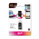 Silicon Power Mobile C31 USB flash drive 64 GB USB Type-A / USB Type-C 3.2 Gen 1 (3.1 Gen 1) Black, 