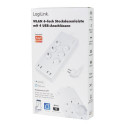 LogiLink Wi-Fi Smart Socket outlet, 6-way, (CEE 7/3), 4x USB, Tuya compatible