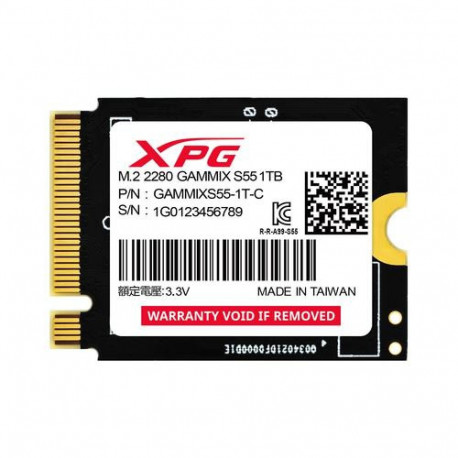 XPG SGAMMIXS55-1T-C internal solid state drive 1 TB M.2 PCI Express 4.0 NVMe 3D NAND