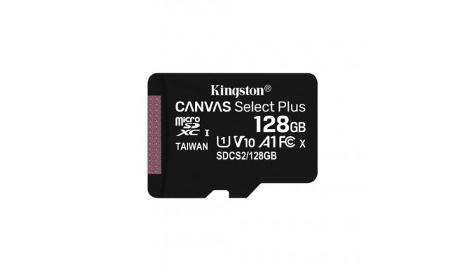 Kingston Technology 128GB micSDXC Canvas Select Plus 100R A1 C10 Single Pack w/o ADP
