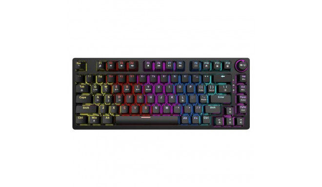 Savio SAVGK-PHENIX YELLOW keyboard Gaming USB + RF Wireless + Bluetooth QWERTY US English Black