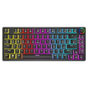 Savio SAVGK-PHENIX RED PUDDING keyboard Gaming USB + RF Wireless + Bluetooth QWERTY US English Black