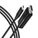 Axagon RVC-DPC video cable adapter 1.8 m USB Type-C DisplayPort Black