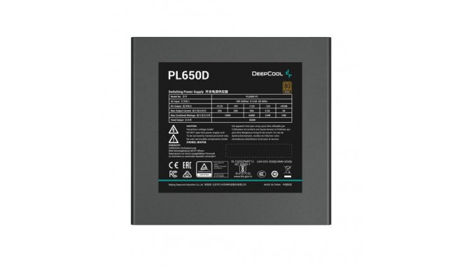 DeepCool PL650D power supply unit 650 W 20+4 pin ATX ATX Black