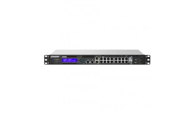 QNAP QGD-1602P Managed L2 Gigabit Ethernet (10/100/1000) Power over Ethernet (PoE) 1U Black, Grey