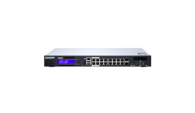 QNAP QGD-1600P Managed Gigabit Ethernet (10/100/1000) Power over Ethernet (PoE) 1U Black, Grey