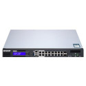 QNAP QGD-1600P Managed Gigabit Ethernet (10/100/1000) Power over Ethernet (PoE) 1U Black, Grey