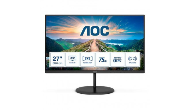 AOC V4 Q27V4EA computer monitor 68.6 cm (27") 2560 x 1440 pixels 2K Ultra HD LED Black