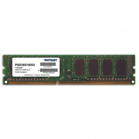 Patriot Memory Signature Line PSD38G16002 memory module 8 GB 1 x 8 GB DDR3 1600 MHz