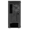 Aerocool PRISMBKV3 PC Case ATX Black 4 Fans ARGB Front Side Side Tempered Glass
