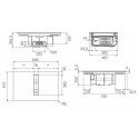 Elica NIKOLATESLA FIT XL BL/A/83 Black Built-in 83 cm Zone induction hob 4 zone(s) Built-in hood