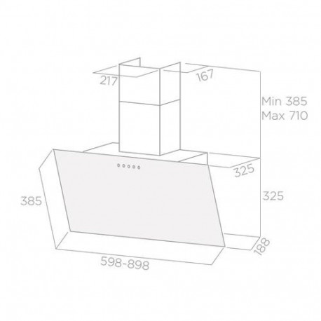 Elica Shire BK/A/60 Wall-mounted Black