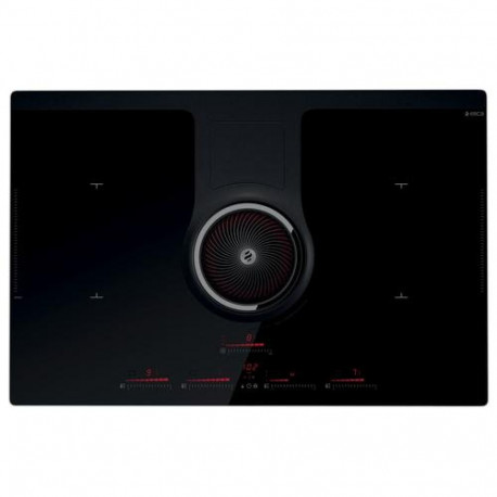 Elica NIKOLATESLA BL/F/83 Black Built-in 83 cm Zone induction hob 4 zone(s) Built-in hood
