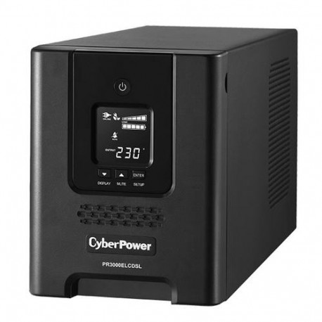 CyberPower PR3000ELCDSL uninterruptible power supply (UPS) Line-Interactive 3 kVA 2700 W 9 AC outlet