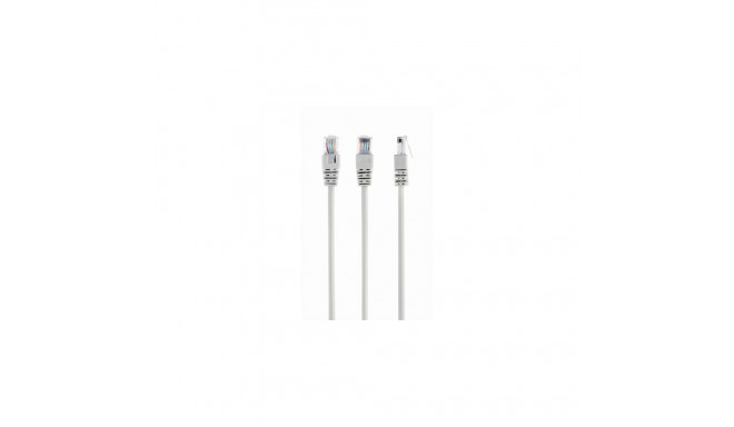 Patch cord category 5e flooded shell 50M gray