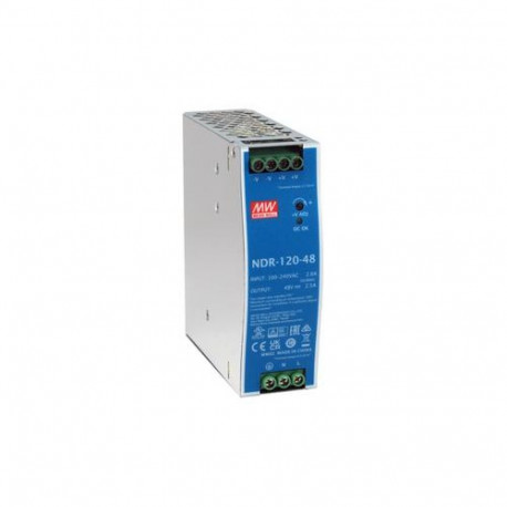 LevelOne 48V DC Industrial Power Supply, 120W, DIN-Rail,-20 ~ +70 ℃