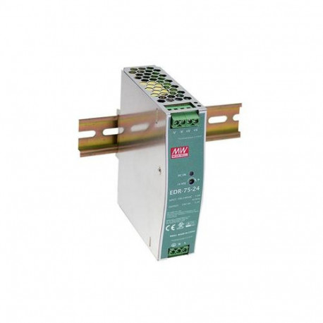LevelOne 24V DC Industrial Power Supply, 75W, DIN-Rail
