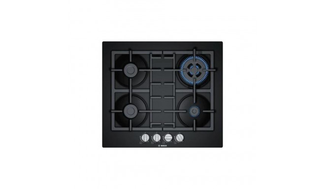 Bosch Serie 4 PNH6B6B90 hob Black Built-in 60 cm Gas 4 zone(s)