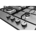 Amica PGA6100BPR hob Brushed steel Built-in 59 cm Gas 4 zone(s)