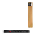 LogiLink PDU8A02 power distribution unit (PDU) 8 AC outlet(s) 1U Black