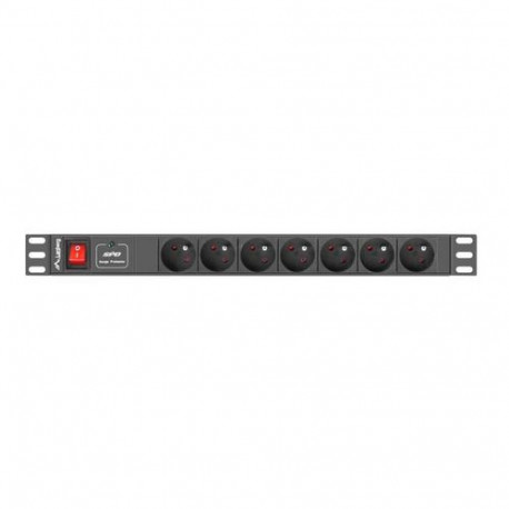 Lanberg PDU-07E-0200-BK surge protector Black 7 AC outlet(s) 220 - 250 V 2 m