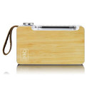 Lenco PDR-040 Personal Analog &amp; digital Bamboo, White