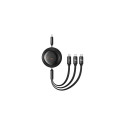 Baseus Free2Draw USB cable 1.1 m USB C USB C/Micro-USB B/Lightning Black