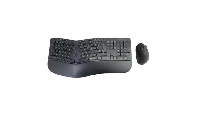 Conceptronic ORAZIO ERGO Wireless Ergonomic Keyboard &amp; Mouse Kit, Portuguese layout
