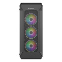 GENESIS Irid 505 ARGB Midi Tower Black, Transparent