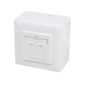 LogiLink NP0039A socket-outlet RJ-45 Metallic, White