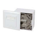 LogiLink NP0039A socket-outlet RJ-45 Metallic, White
