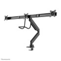 Neomounts NM-D775DX3BLACK Monitor arm 17-27&quot; - gas spring - Topfix - 180°-stop