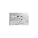 Neomounts NM-D775DX3WHITE Monitor arm 17-27&quot; - gas spring - Topfix - 180°-stop