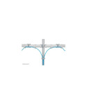 Neomounts NM-D135DSILVER Monitor arm 10-27&quot;