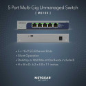 NETGEAR MS105-100EUS network switch Unmanaged 2.5G Ethernet (100/1000/2500) Power over Ethernet (PoE