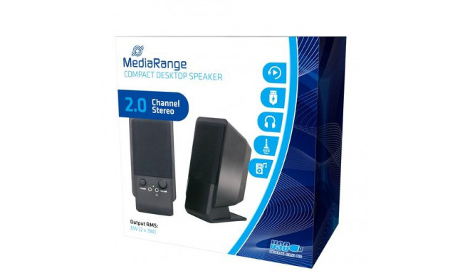 MediaRange MROS352 loudspeaker 1-way Black Wired 6 W