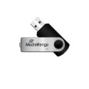 MediaRange MR907 USB flash drive 4 GB USB Type-A / Micro-USB 2.0 Black, Silver