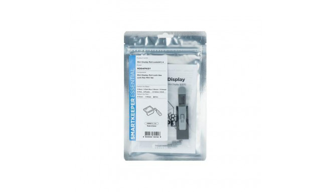 Smartkeeper MD04PKGY port blocker Port blocker + key Mini DisplayPort Grey Plastic 1 pc(s)