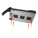 Icy Dock MB991TRAY-B drive bay panel Black, Silver