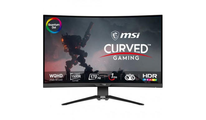 MSI MAG 325CQRF QD computer monitor 80 cm (31.5&quot;) 2560 x 1440 pixels Wide Quad HD Black