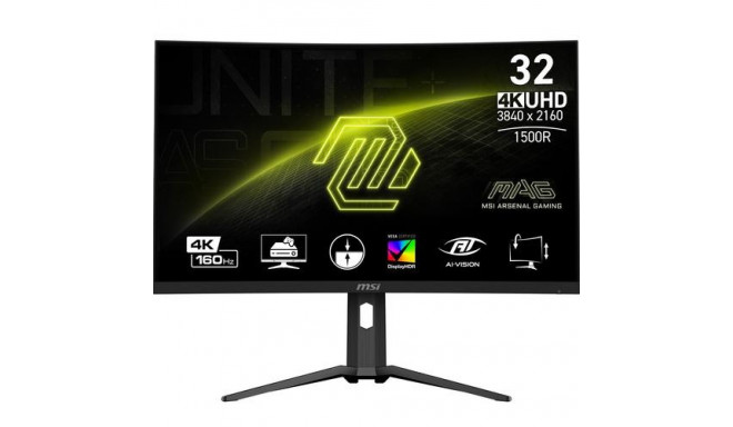 MSI MAG 321CUP computer monitor 80 cm (31.5&quot;) 3840 x 2160 pixels 4K Ultra HD Black