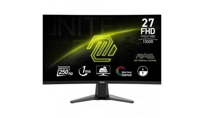 MSI MAG 27C6X computer monitor 68.6 cm (27&quot;) 1920 x 1080 pixels Full HD LCD Black