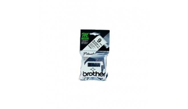Brother M-K221B label-making tape Black on white